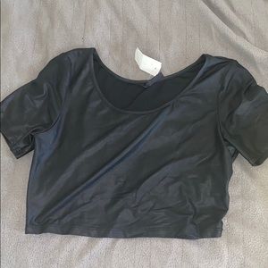 Black crop top